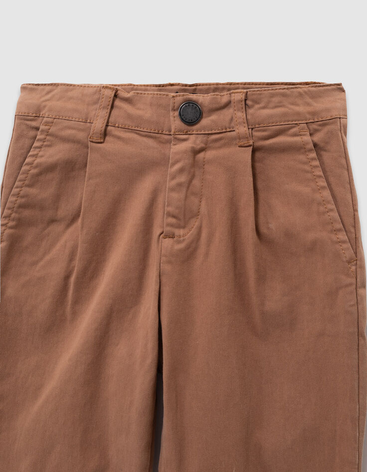 Blauwe loose chinobroek jongens-2