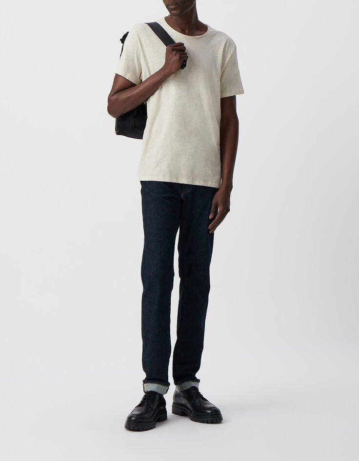 Men&rsquo;s gesso organic cotton Essential round-neck T-shirt-3