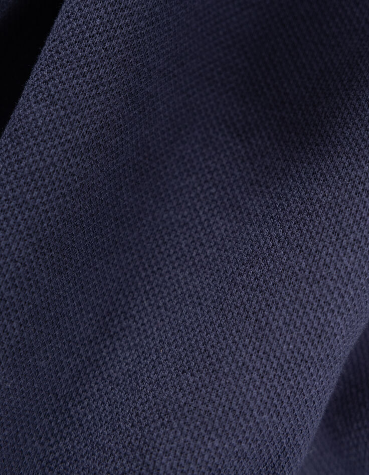Blauw ritsvest met kap babyjongens-8