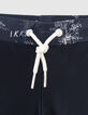 Bañador tipo boxer navy toile de Jouy reciclado niño-2