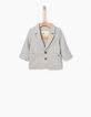 Baby boys' grey semi-plain suit jacket-1