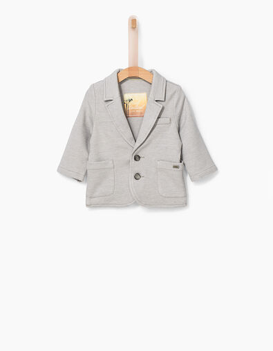 Baby boys' grey semi-plain suit jacket - IKKS