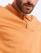 Polo IKKS mandarine et beige Homme-5