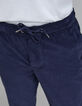 Men's indigo corduroy jogpants-4