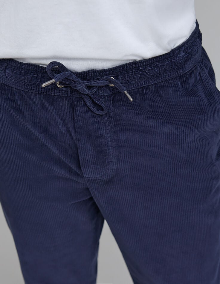 Men's indigo corduroy jogpants-4