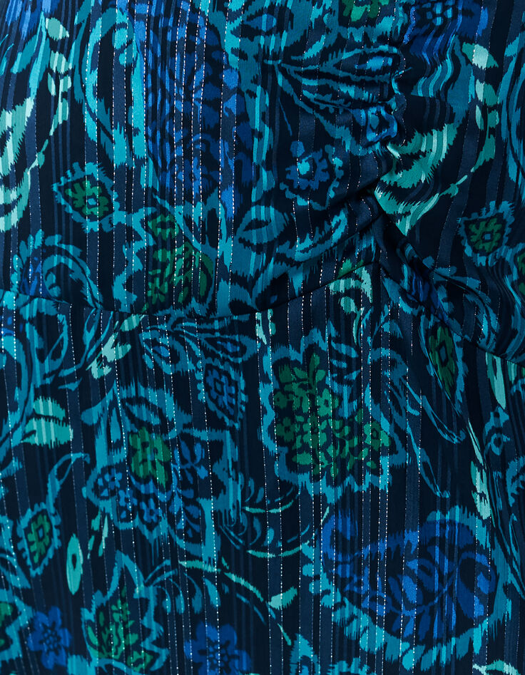 Kurzer Damenrock, Trapez-Schnitt, Blumenprint -3 Kurzer Damenrock, Trapez-Schnitt, Blumenprint -3