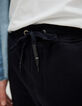 Men&rsquo;s navy sweatshirt fabric joggers-4