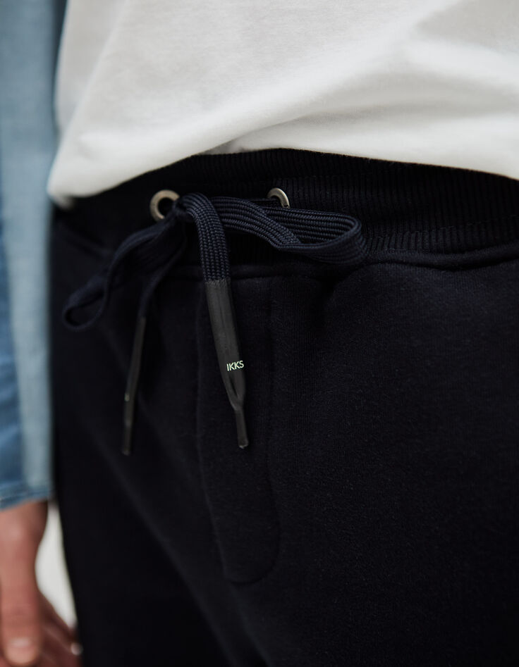 Men&rsquo;s navy sweatshirt fabric joggers-4