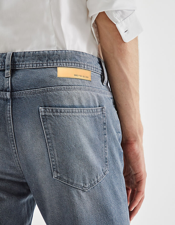 Eisblaue SLIM-Herrenjeans IKKS BETTER Nils-5