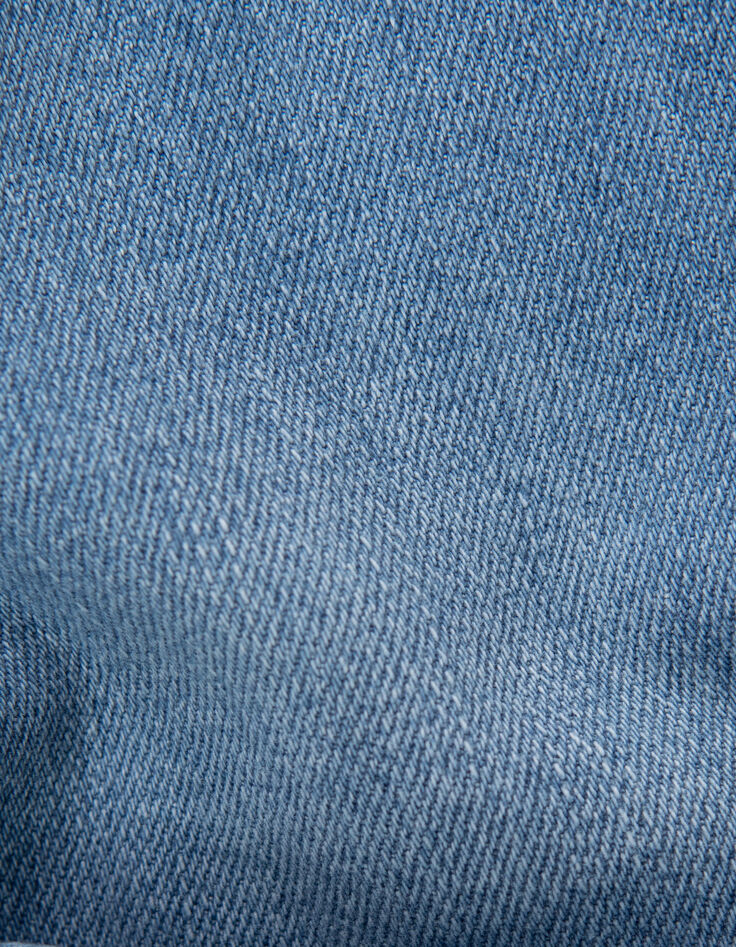 Boys’ blue STRAIGHT jeans with piped pockets-7