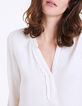 Ecru blouse viscosecr&ecirc;pe volantkraag-4