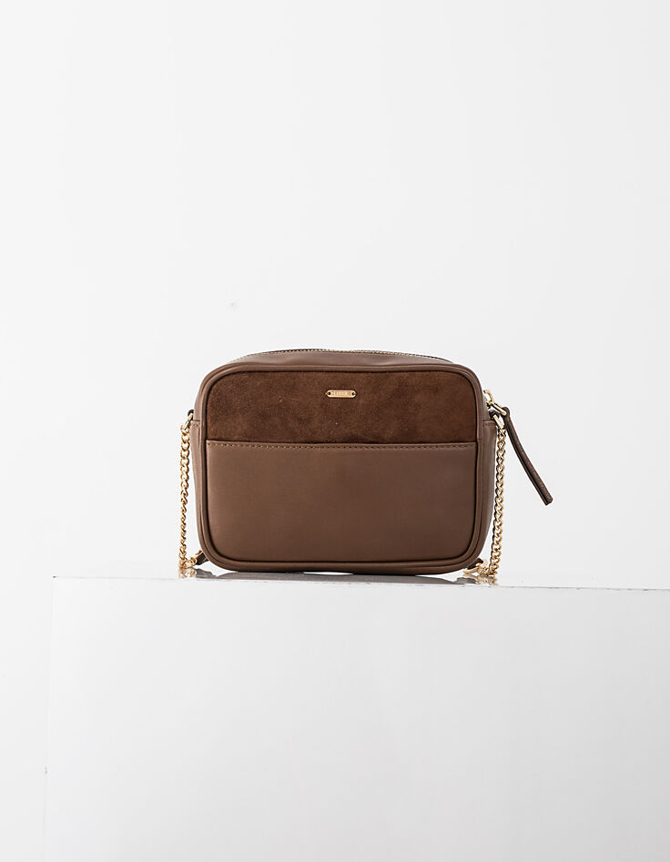Sac à main boite sable en cuir I.Code-3