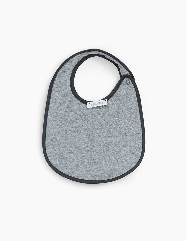 Bavoir gris pour b&eacute;b&eacute;-3