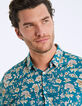 Men's turquoise Liberty floral slim shirt-5