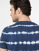 Tee-shirt indigo tie and dye Homme-5