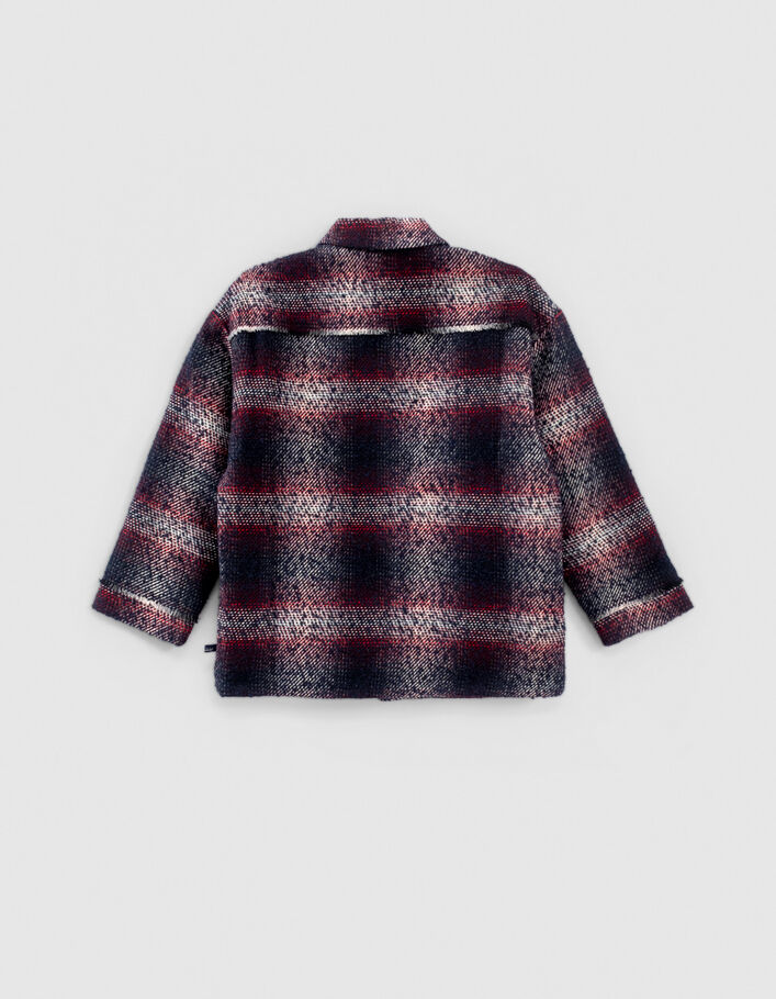 checked wool jacket
