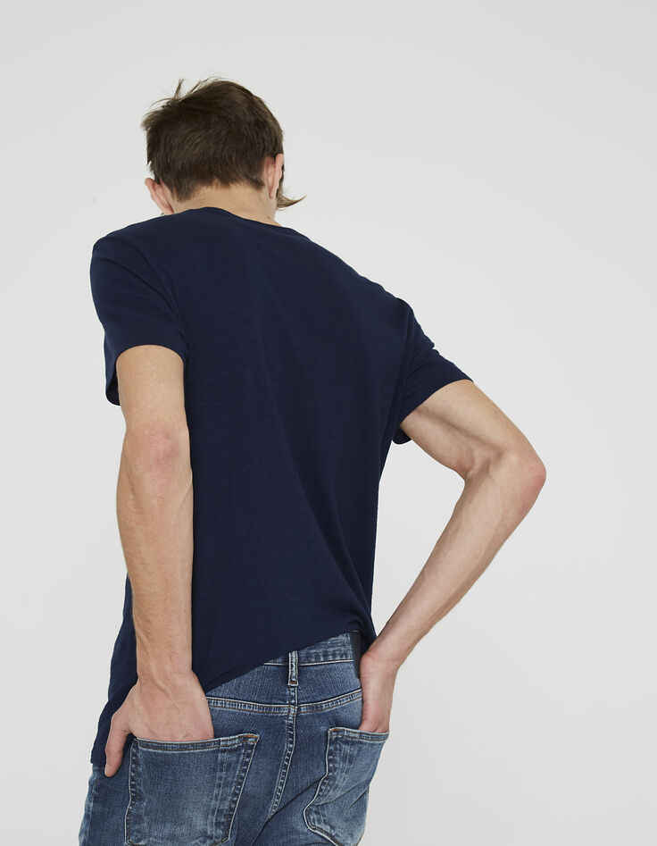 Men's blue T-shirt-3