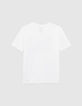 Wit T-shirt biokatoen foto skaters SMILEYWORLD jongens-3