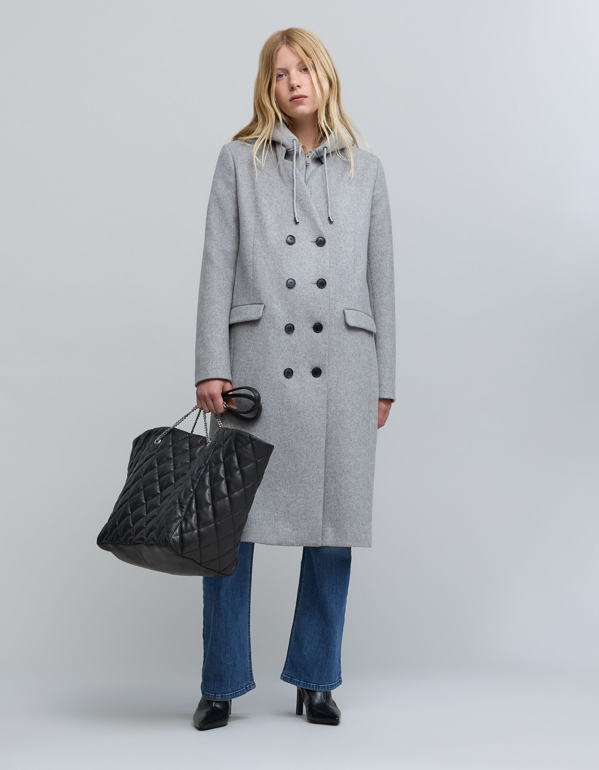 Ikks manteau gris femme online