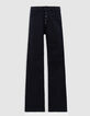 Jean flare noir taille haute Waterless Femme-5