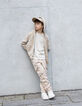 Pantalon droit beige esprit battle garçon-3