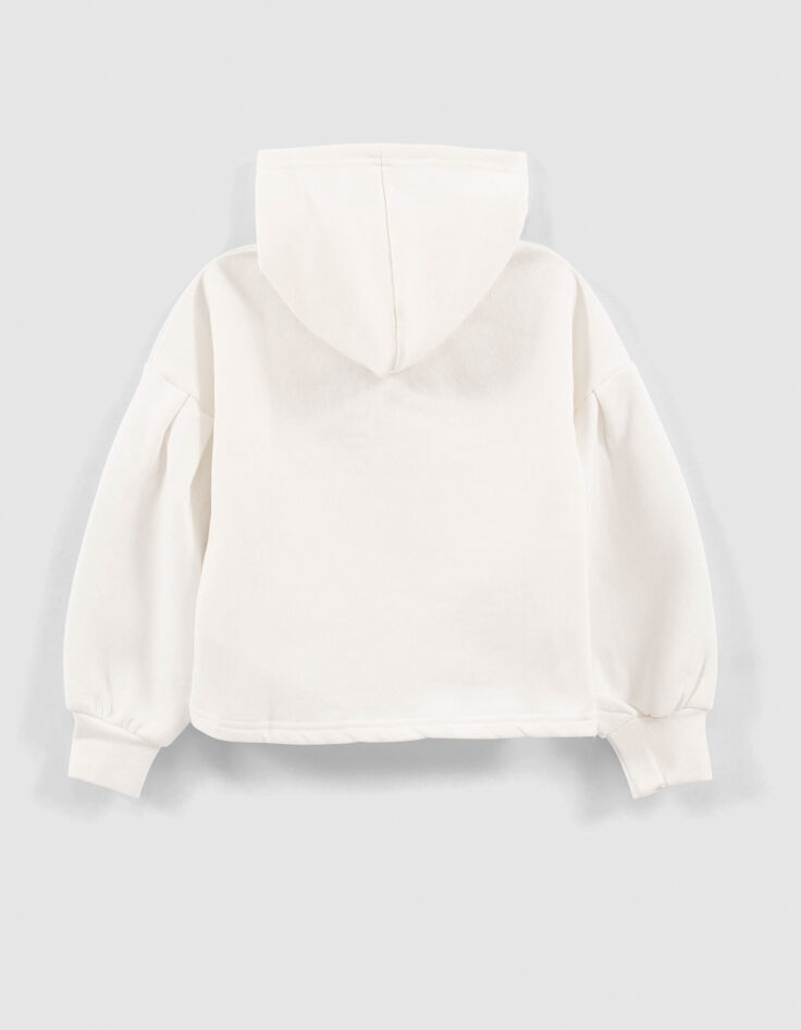 Sweat blanc Mickey argenté IKKS - MICKEY fille-2