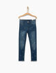 Girls' light blue skinny 7/8 jeans-2