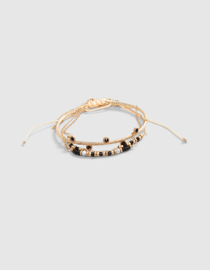 Bracelets perles et jonc strass fille-1