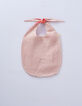 Bavoir long rose et orange lin lavé GABRIELLE PARIS-3