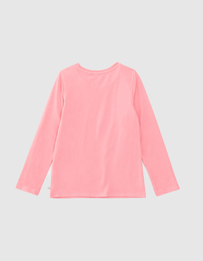 Leuchtend rosa Mädchenshirt mit Prinzessinnen-Katze-4