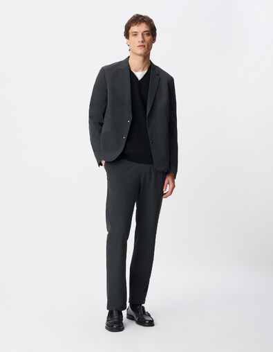 Pantalon de costume gris maille ULTRA MOBILITY Homme - IKKS