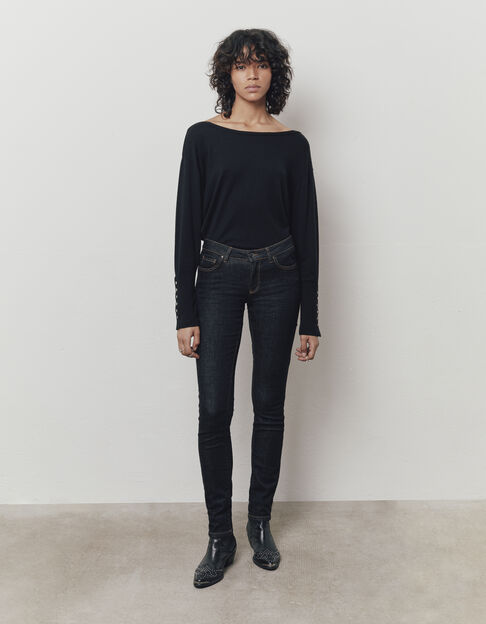 Women's black slim jeans