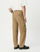 Men’s beige deconstructed cargo trousers-3