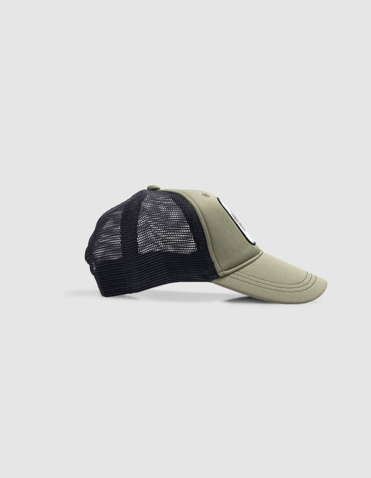 Casquette kaki et noire badge tigre garçon-6