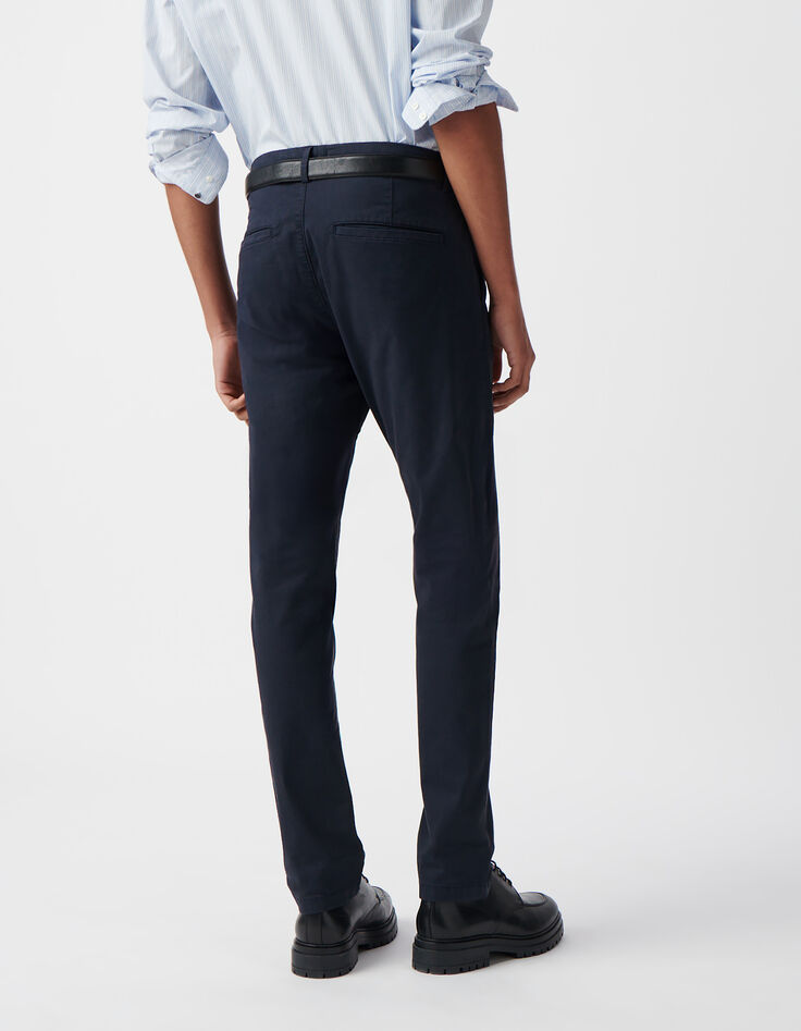 Men’s navy SLIM chinos-4 Men’s navy SLIM chinos-4