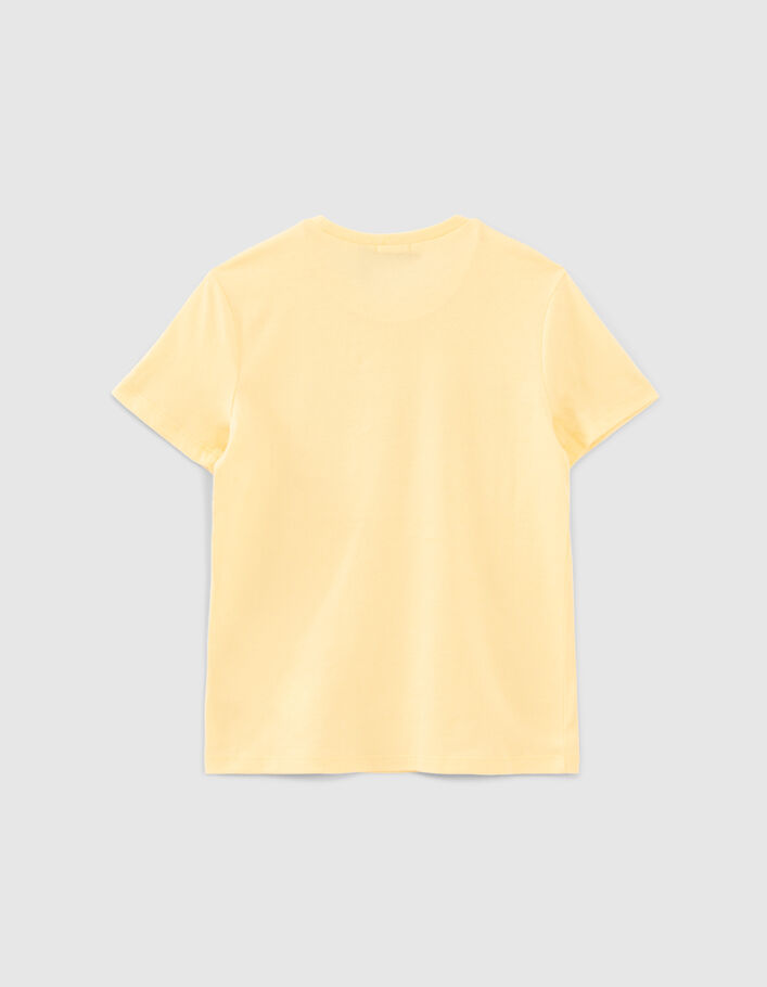 Gelbes T-Shirt aus Biobaumwolle mit Wendepailletten - IKKS