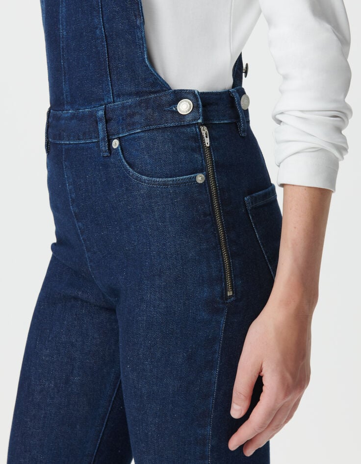 Blauwe tuinbroek in jeans bootcut-model Dames-4 Blauwe tuinbroek in jeans bootcut-model Dames-4