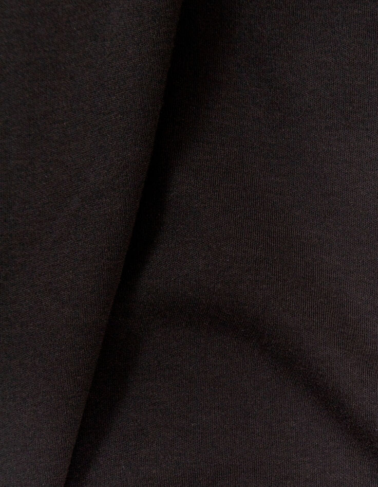 Camisa manga corta negra punto niño-6
