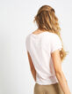 I.Code powder pink T-shirt, gold polka dots-3