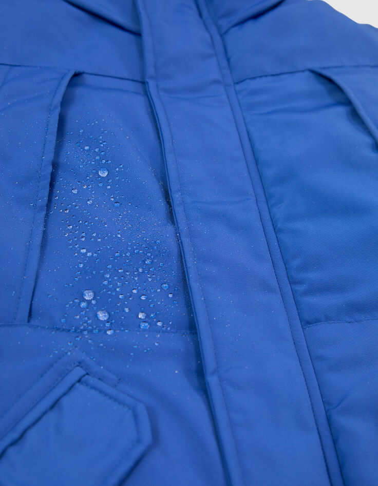 Parka bleu électrique détails matelassés garçon-7