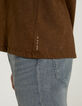 Camiseta L'Essentiel tabaco cuello V Hombre-5
