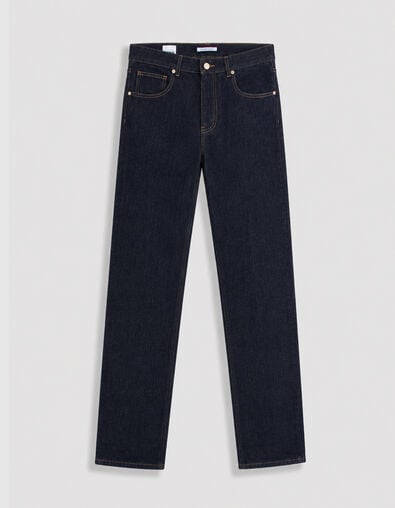 Serge blauwe herenjeans met rechte pijpen - IKKS