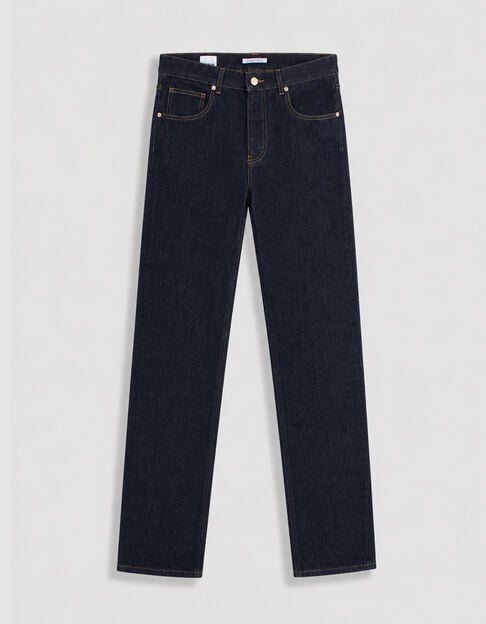 Serge blauwe herenjeans met rechte pijpen - IKKS