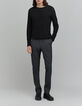 Schwarzes Herrenshirt aus Baumwollmodal-1 Schwarzes Herrenshirt aus Baumwollmodal-1