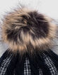 Boys’ navy and white cable knit beanie-4