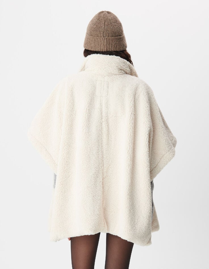 Cape &eacute;crue col tailleur Femme-2