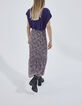 Lange rok volant multicolor bloemenprint-3