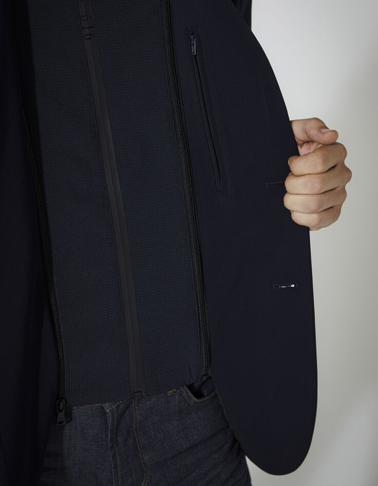 Veste marine à parmenture amovible Homme-7