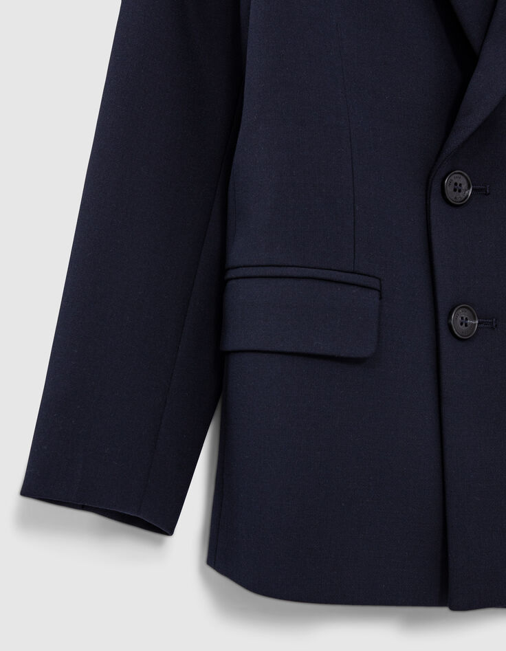 Gender Free-Blazer croisé marine Mixte-4