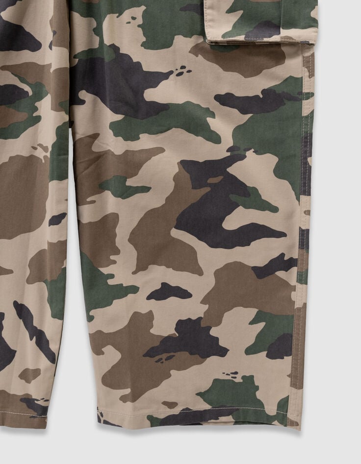 Pantalon battle beige motif camouflage garçon-7